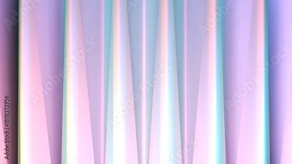 Fototapeta Soft vertical gradient background with pastel elongated pillar shapes throughout