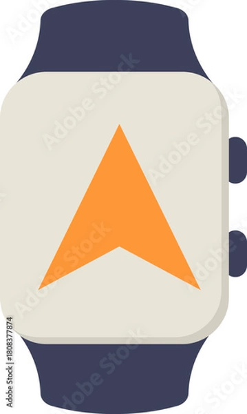 Fototapeta GPS Watch Flat Icon