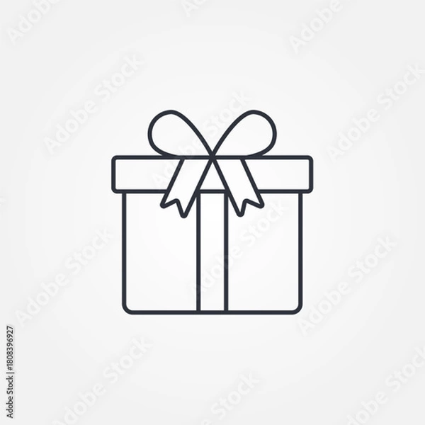 Fototapeta gift box icon symbol illustration vector eps10 logo template design pattern seamless bright minimal design flat design realistic style simple design modern design