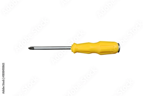 Fototapeta screwdriver toof for work arrangement flat lay style 