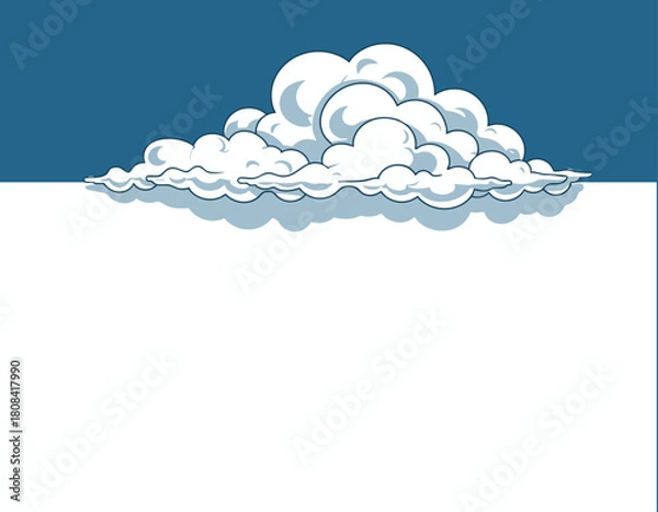 Obraz vector illustration of clouds