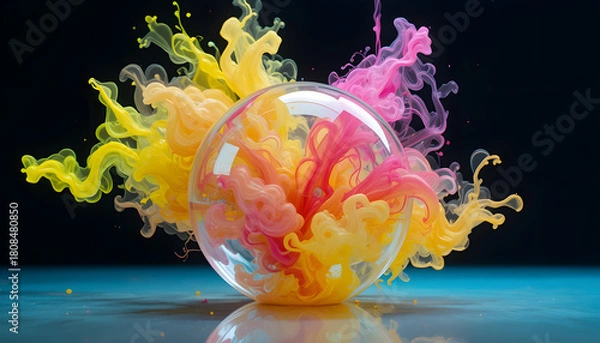 Fototapeta easter eggs in a glass