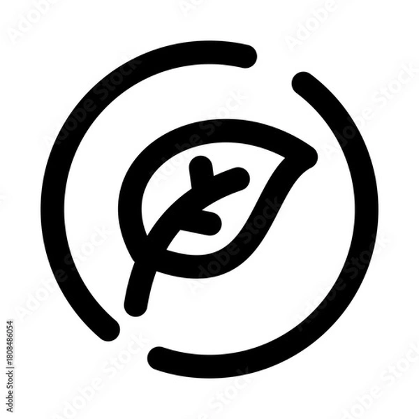 Fototapeta Biological icon. Modern line icon design with professional minimal vector styling crafted for science, biology, research, healthcare, and life sciences concepts