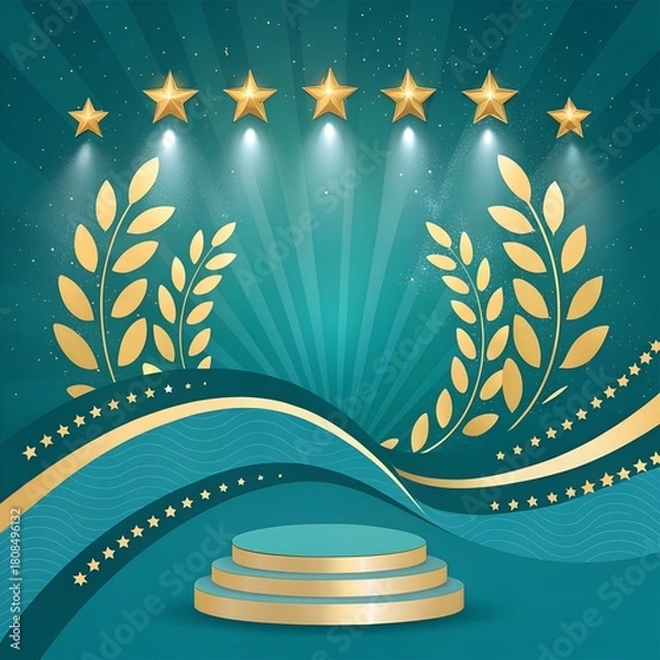 Fototapeta abstract background with stars