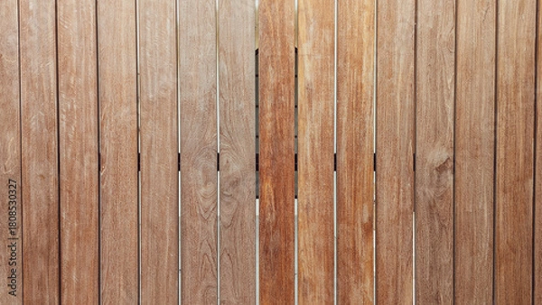 Fototapeta Wooden slats. Natural wood lath line arrange pattern texture background. Real natural wood texture and surface background ceramic marble tiles high resolution design, wood floor vintage texture