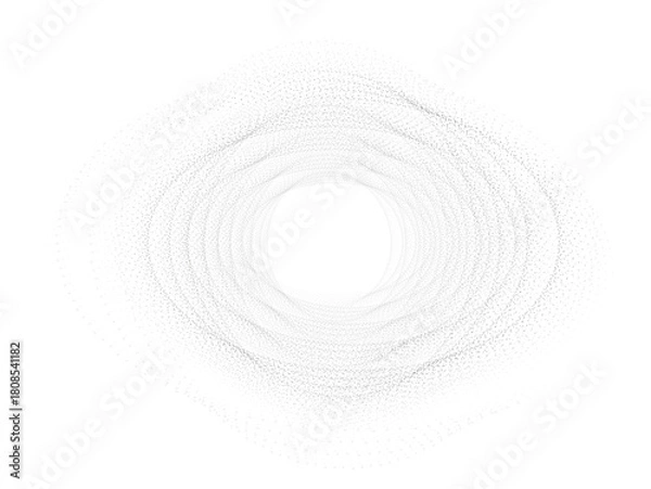 Fototapeta Minimal Abstract Dot Spiral Pattern Artwork