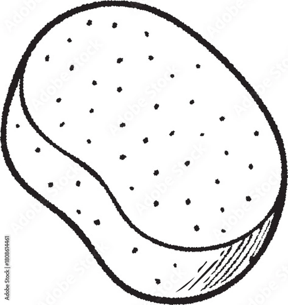 Obraz Porous bath sponge oval