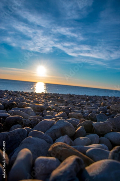 Obraz Soleil sur les galets