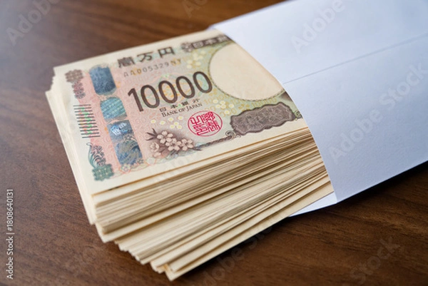 Obraz 封筒に入った100万円