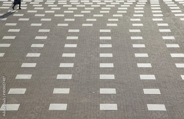 Fototapeta Geometric Pavement Pattern