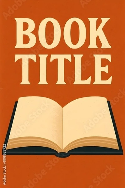 Fototapeta open book with words