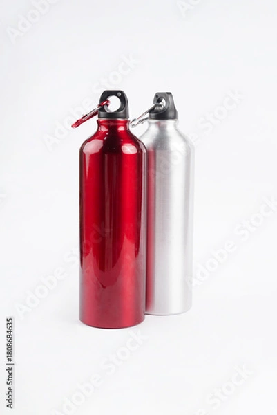 Fototapeta The bright backdrop enhances the contrast between the two colors