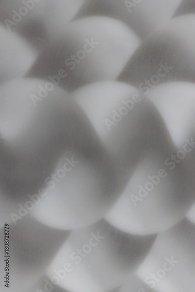 Obraz Grey blurred soft wavy lines on metallic surface background