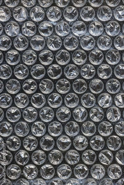 Obraz Plastic bubble wrap flat textured surface background