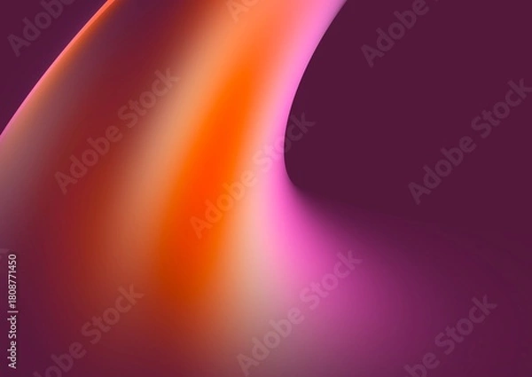 Obraz Modern Smooth Gradient Waves With Soft Motion Blur
