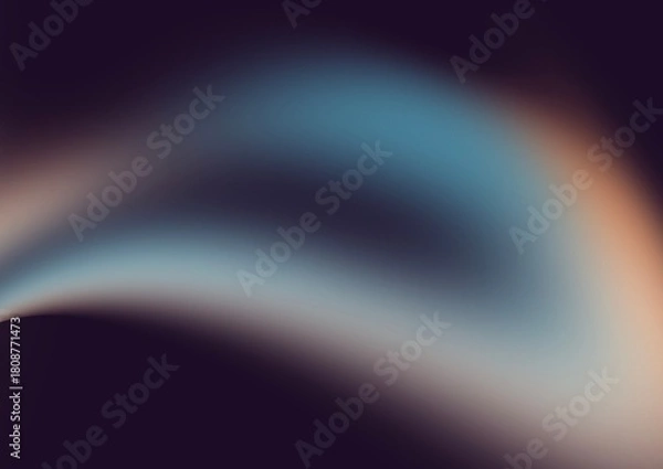 Obraz Modern Smooth Gradient Waves With Soft Motion Blur