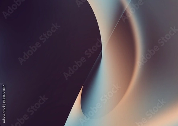 Obraz Modern Smooth Gradient Waves With Soft Motion Blur