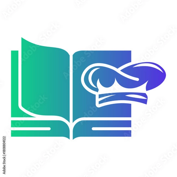 Obraz cookbook Gradient icon