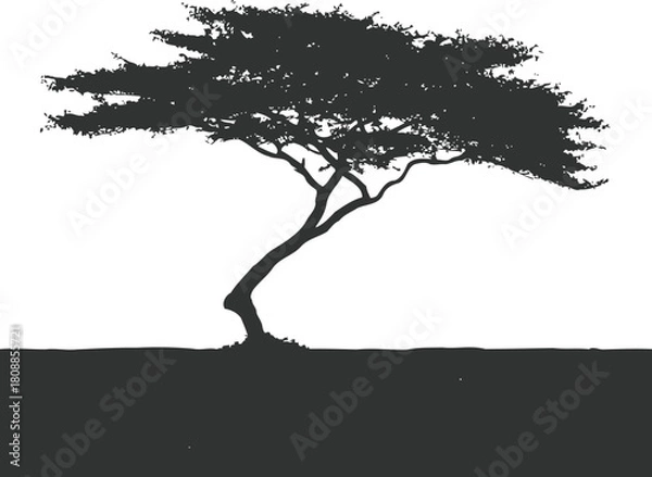 Obraz simple line art of tree