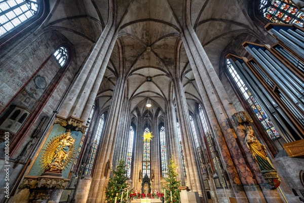 Obraz Interior view of the St Sebald church in Nuremberg, Germany