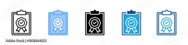 Obraz Compliance Board icon sheet multiple style collection