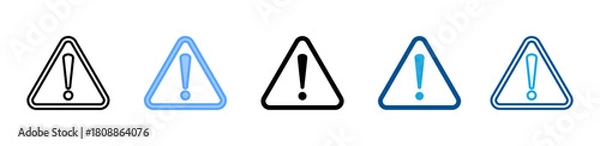 Obraz Risk Triangle icon sheet multiple style collection