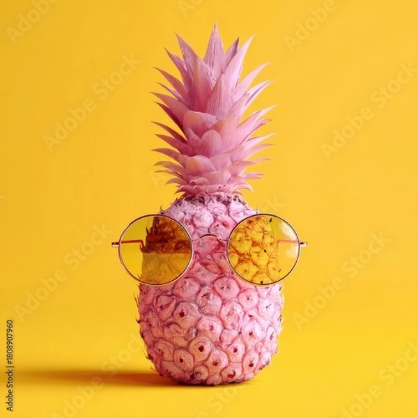 Obraz Pink pineapple cool