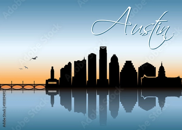 Fototapeta Austin skyline