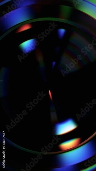 Obraz Abstract background with colorful glowing lights, vertical orientation, 3d render