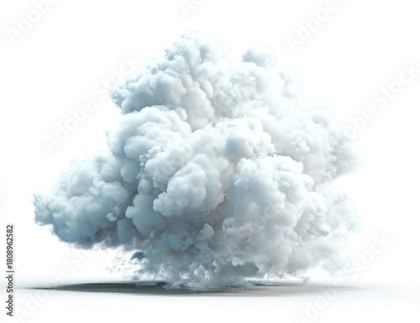 Fototapeta Clouds or smoke in the sky