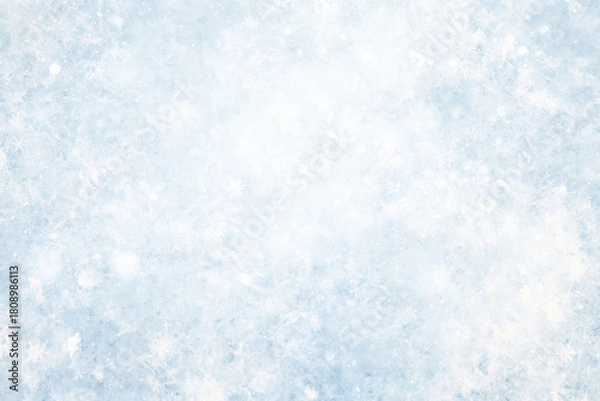 Obraz winter snow texture, blue abstract winter cold background snow surface, blurred backdrop