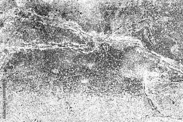 Obraz Gritty black and white grunge overlay texture for distressed graphic design