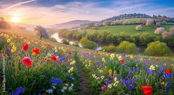 Obraz meadow with flowers