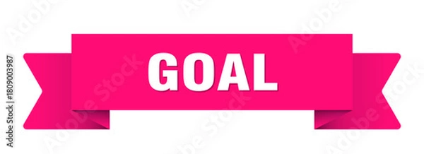Obraz goal ribbon isolated on transparent background. goal ribbon