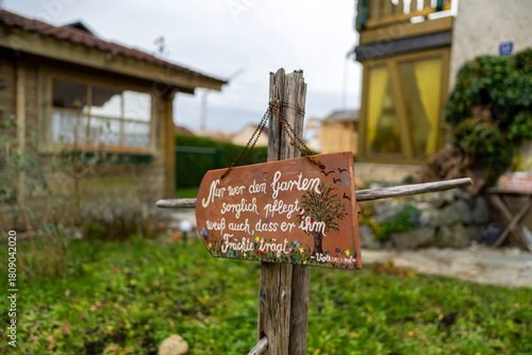Fototapeta Privatgarten