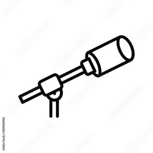 Fototapeta Microphone on stand isolated on for audio recording studio