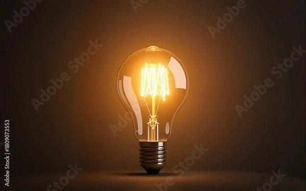 Obraz Light Bulbs Concept. High quality