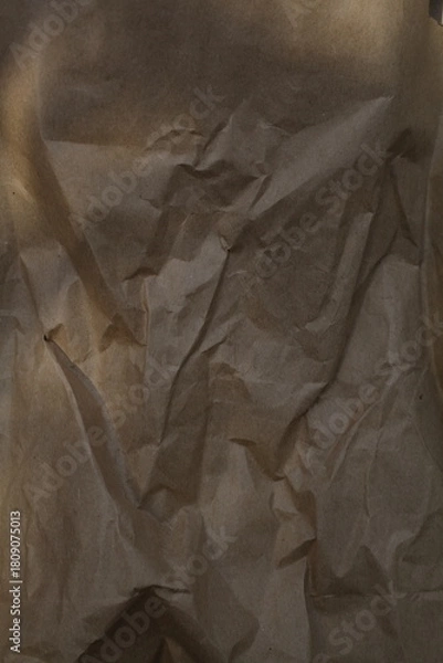 Fototapeta crumpled paper texture copy space,
