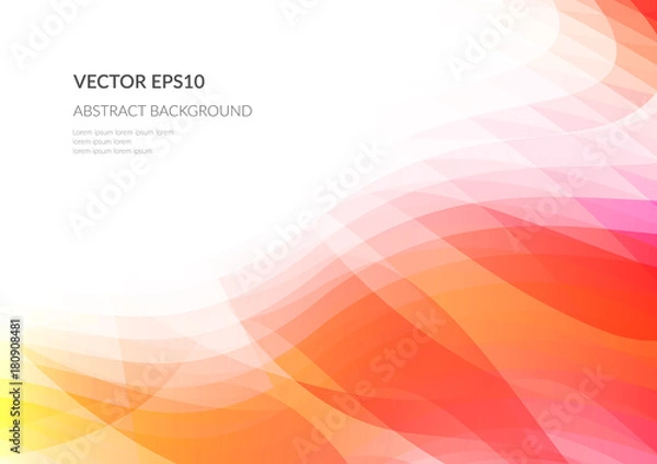 Fototapeta Abstract background of distorted geometrical shapes. The curvature of space. Flowing lines.