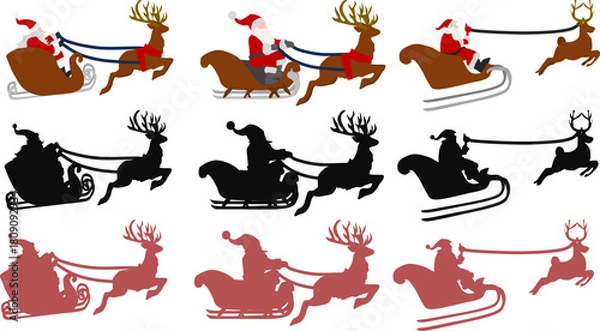 Fototapeta サンタクロースのグラフィック素材イラスト