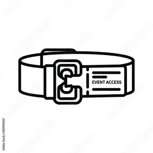 Fototapeta Bar chart with warning signs and a hand cursor indicating a problem