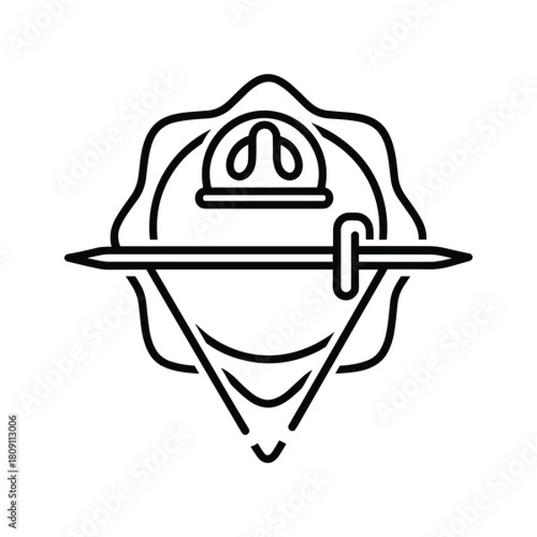 Fototapeta Three circular arrows forming a cycle, representing process or workflow