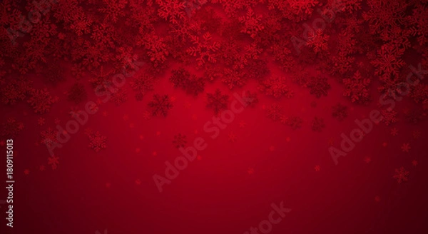 Obraz Festive snowflake background
