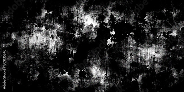 Fototapeta Grunge black and white texture background abstract design