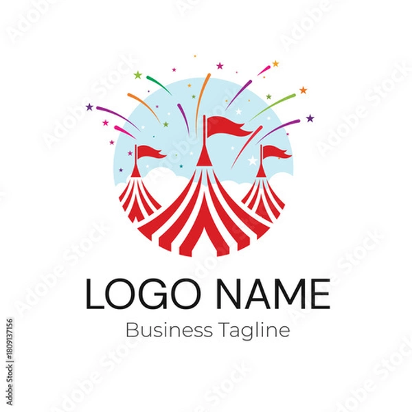 Obraz Logo Carnival Event Design Template