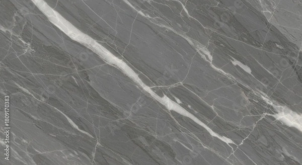 Obraz Gray marble texture with white veins, stone surface background.