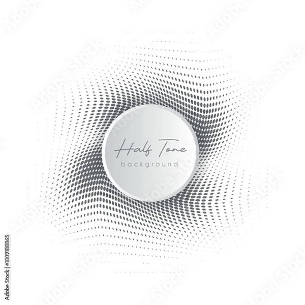 Fototapeta Creative abstract black and white halftone background for graphics