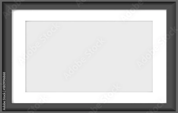 Obraz Blank horizontal picture frame with empty space