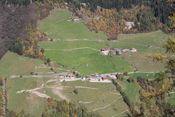 Obraz Bauernhof in Hanglage