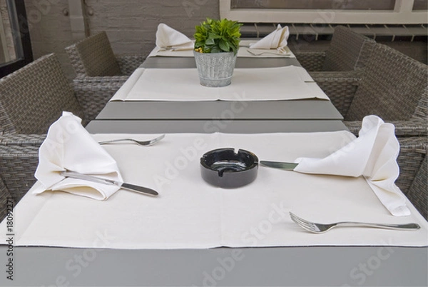 Obraz Restaurant table setting.